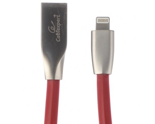 Cablexpert Кабель для Apple CC-G-APUSB01R-1M, AM/Lightning, серия Gold, длина 1м, красный, блистер
