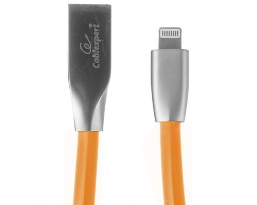 Cablexpert Кабель для Apple CC-G-APUSB01O-1M, AM/Lightning, серия Gold, длина 1м, оранжевый, блистер