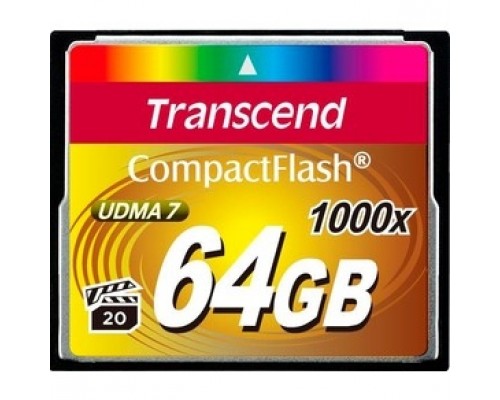 Compact Flash 64Gb Transcend, High Speed (TS64GCF1000) 1000-x