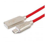 Cablexpert Кабель USB 2.0 CC-P-mUSB02R-1M AM/microB, серия Platinum, длина 1м, красный, блистер