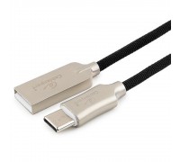Cablexpert Кабель USB 2.0 CC-P-USBC02Bk-0.5M AM/Type-C, серия Platinum, длина 0.5м, черный, блистер