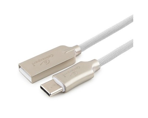 Cablexpert Кабель USB 2.0 CC-P-USBC02W-1.8M AM/Type-C, серия Platinum, длина 1.8м, белый, блистер