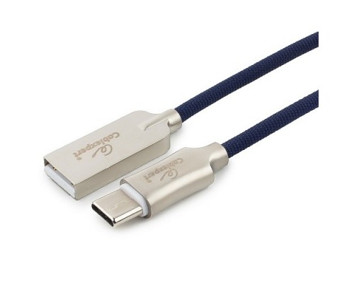 Cablexpert Кабель USB 2.0 CC-P-USBC02Bl-1M AM/Type-C, серия Platinum, длина 1м, синий, блистер