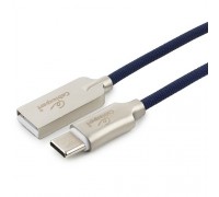 Cablexpert Кабель USB 2.0 CC-P-USBC02Bl-1.8M AM/Type-C, серия Platinum, длина 1.8м, синий, блистер