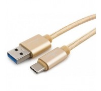 Cablexpert Кабель USB 3.0 CC-P-USBC03Gd-1.8M AM/Type-C, серия Platinum, длина 1.8м, золотой, блистер