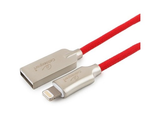 Cablexpert Кабель для Apple CC-P-APUSB02R-1M MFI, AM/Lightning, серия Platinum, длина 1м, красный, блистер