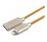 Cablexpert Кабель для Apple CC-P-APUSB02Gd-1.8M MFI, AM/Lightning, серия Platinum, длина 1.8м, золотой, блистер