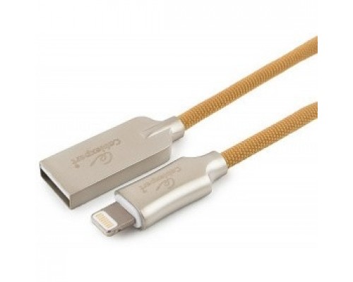Cablexpert Кабель для Apple CC-P-APUSB02Gd-1.8M MFI, AM/Lightning, серия Platinum, длина 1.8м, золотой, блистер