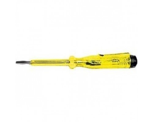 КУРС Отвертка индикаторная, желтая ручка 100 - 500 В, 140 мм 56501