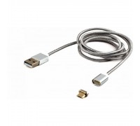 Cablexpert Кабель магнитный USB 2.0 CC-USB2-AMmUMM-1M, AM/ microBM 5P, 1м, алюминиевые разъемы, коробка