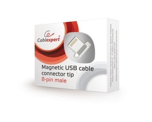 Cablexpert Адаптер lightning для магнитного кабеля, коробка (CC-USB2-AMLM-8P)