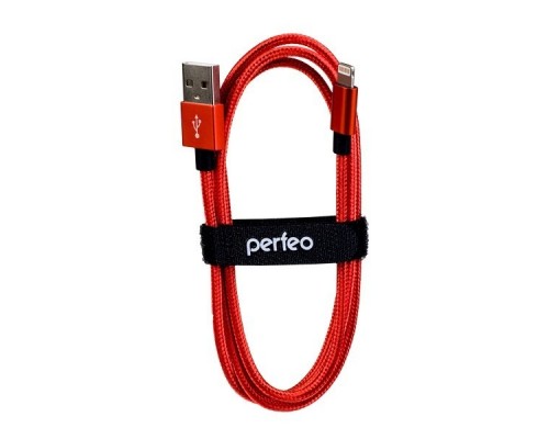 PERFEO Кабель для iPhone, USB - 8 PIN (Lightning), красный, длина 3 м. (I4310)