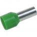 Iek UGN10-006-06-18 Наконечник-гильза Е6018 6мм2 с изолированным фланцем (светло-зеленый) (100 шт)