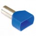 Iek UTE10-D3-3-100 Наконечник-гильза НГИ2 2,5-12 с изолированным фланцем (синий) (100 шт)
