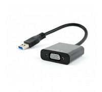 Cablexpert Видео-адаптер USB3 – VGA , черный (AB-U3M-VGAF-01)