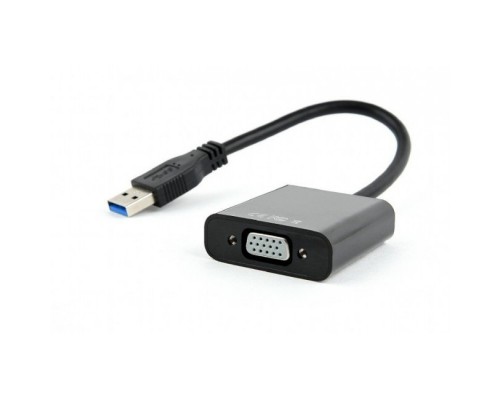 Cablexpert Видео-адаптер USB3 – VGA , черный (AB-U3M-VGAF-01)