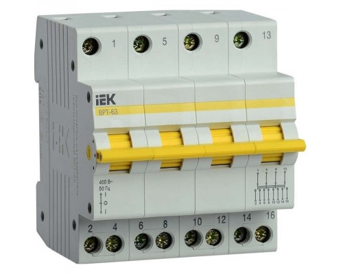Iek MPR10-4-040 Выключатель-разъединитель трехпозиционный ВРТ-63 4P 40А