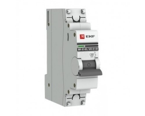 EKF mcb4763-1-10B-pro Автоматический выключатель 1P 10А (B) 4,5kA ВА 47-63 EKF PROxima