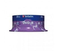 Verbatim и DVD+R 4.7Gb 16х, 25 шт, Cake Box (43500)