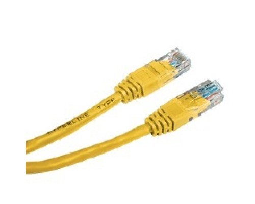 Cablexpert Патч-корд UTP PP12-2M/Y кат.5, 2м, литой, многожильный (желтый)