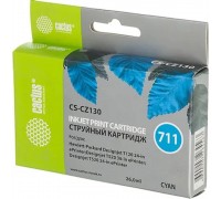 Cactus CZ130A Картридж № 711 (CS-CZ130) для HP Designjet T120/520, голубой, с чипом