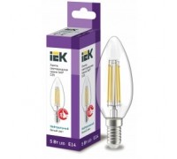 Iek LLF-C35-5-230-40-E14-CL Лампа LED C35 свеча прозр. 5Вт 230В 4000К E14 серия 360°