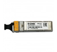 D-Link 331T/20KM/A1A WDM SFP-трансивер с 1 портом 1000Base-BX-D (Tx:1550 нм, Rx:1310 нм) для одномодового оптического кабеля (до 20 км, разъем Simplex LC)