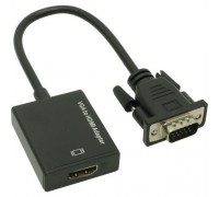 Espada Конвертер VGA + 3,5mm audio jack to HDMI, HCV0201 (44083)
