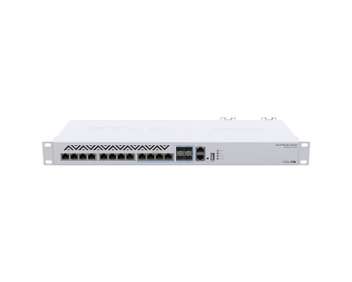 Mikrotik CRS312-4C+8XG-RM Коммутатор Cloud Router Switch 8х 1G/2.5G/5G/10G RJ45, 4х 10G RJ45/SFP+ with RouterOS L5, 1U rackmount enclosure