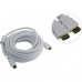 Aopen Кабель HDMI 19M/M ver 2.0, 10М, 2 фильтра, белый &lt;ACG711DW-10M&gt; 4895182204201