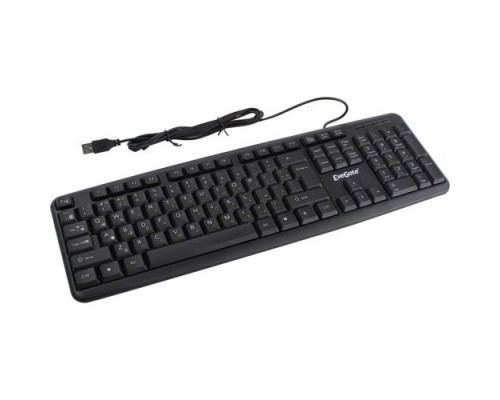 Exegate EX279938RUS Клавиатура Exegate LY-331L2, &lt;USB, шнур 2,2м, черная, 104кл, Enter большой&gt;, Color box