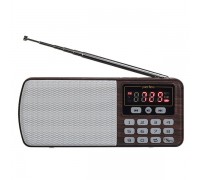 Perfeo радиоприемник цифровой ЕГЕРЬ FM+ 70-108МГц/ MP3/ питание USB или BL5C/ коричневый (i120-BK) PF_A4463
