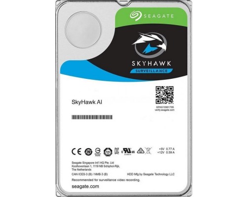 14TB Seagate SkyHawk (ST14000VE0008) SATA 6 Гбит/с, 7200 rpm, 256 mb buffer, для видеонаблюдения