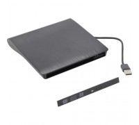 ORIENT UHD9A2, USB 2.0 контейнер для оптического привода ноутбука 9.5 мм, установка ODD без отвертки, встроенный USB кабель, питание от USB, черный (30838)