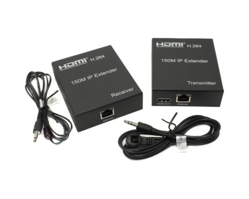ORIENT VE046, HDMI IP extender (Tx+Rx), активный удлинитель до 150 м по одной витой паре, HDMI 1.3, 1080p@60Hz, HDCP, (30906)
