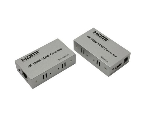 ORIENT VE047, HDMI 4K extender (Tx+Rx), активный удлинитель до 100 м по одной витой паре, HDMI 1.4b, 4K@30Hz/ 1080p@60Hz/3D, HDCP, подключается кабель UTP Cat5e/6, питание от внешних БП 5В/1А, (30161)