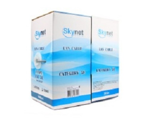 SkyNet UTP indoor 4x2x0,48, медный, FLUKE TEST, кат.5e, однож., (305м) box, серый CSS-UTP-4-CU