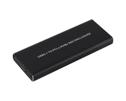 ORIENT 3550U3, USB 3.1 Gen2 контейнер для SSD M.2 NVMe 2230/2242/2260/2280 M-Key, PCIe Gen3x2 (JMS583), до 10 GB/s, поддержка UAPS,TRIM, разъем USB3.1 Type-C + кабель USB3.1 Type-A, черный (30900)