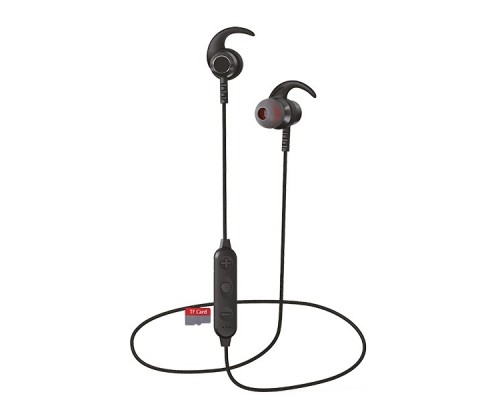 Perfeo наушники внутриканальные с микрофоном беспроводные WOOF чёрные магнитное крепление, MP3 плеер PF_A4904