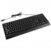 Gembird KB-220L с подстветкой, USB, черный, 104 клавиши, подсветка Rainbow, кабель 1.5м, водоотталкивающая поверхность