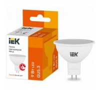 Iek LLE-MR16-9-230-30-GU5 Лампа LED MR16 софит 9Вт 230В 3000К GU5.3