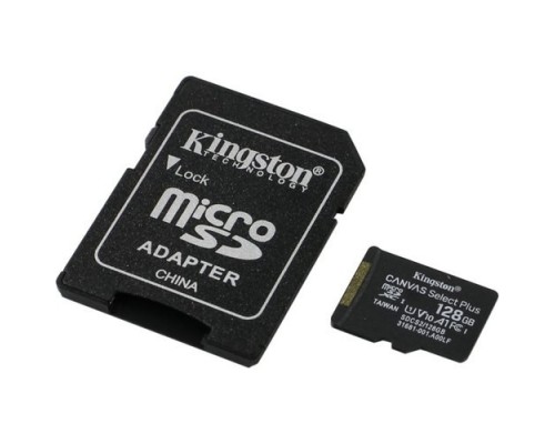 Micro SecureDigital 128Gb Kingston SDCS2/128GB MicroSDXC Class 10 UHS-I, SD adapter