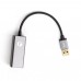 VCOM DU312M Кабель-переходник USB 3.0 (Am) --&gt; LAN RJ-45 Ethernet 1000 Mbps, Aluminum Shell, VCOM &lt;DU312M&gt; 4895182256378