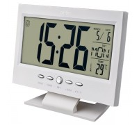 Perfeo Часы-будильник Set, белый, (PF-S2618) время, температура, дата