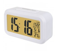 Perfeo Часы-будильник Snuz, белый, (PF-S2166) время, температура, дата