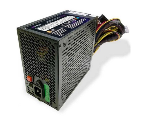 HIPER Блок питания HPB-600RGB (ATX 2.31, 600W, ActivePFC, RGB 140mm fan, Black) BOX
