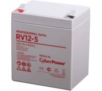 CyberPower Аккумуляторная батарея RV 12-5 12V/5,7Ah клемма F2, ДхШхВ 90х70х101мм, высота с клеммами 107, вес 1,9кг, срок службы 8 лет