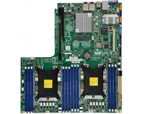 Supermicro MBD-X11DDW-L-B X11DDW L Bulk Motherboard Dual Socket P (LGA 3647) supported, CPU TDP support 205W, 2 UPI up to 10.4 GT, Intel C621 controller for 14 SATA3 (6 Gbps) ports; RAID