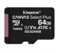 Micro SecureDigital 64Gb Kingston SDCS2/64GBSP MicroSDHC Class 10 UHS-I