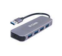 D-Link DUB-1340/D1A Концентратор с 4 портами USB 3.0 (1 порт с поддержкой режима быстрой зарядки)